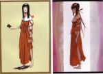  black_hair highres japanese_clothes miko shinobi sketch tsuchibayashi_makoto 