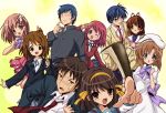  00s 2008 3boys 6girls billhook clannad crossover everyone flyable_heart furukawa_nagisa higurashi_no_naku_koro_ni hirasawa_yui inaba_yui k-on! kushieda_minori kyon okazaki_tomoya ryuuguu_rena satou_kuron satou_kuroon school_uniform short_hair suzumiya_haruhi suzumiya_haruhi_no_yuuutsu takasu_ryuuji toradora! 