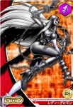  1girl breasts card_game claws demon_girl digimon digimon_crusader evil female flying ladydevimon large_breasts legs long_hair lowres nipples smile tagme white_hair 
