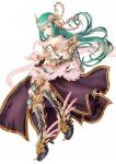  armor armored_dress breasts copyright_request green_hair nanarinana 