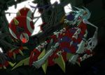  amatera arachnemon bandai claws demon digimon evil horns infermon monster mummymon weapon white_hair 