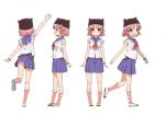  gakkou_gurashi! hat pink_hair school_uniform takeya_yuki uwabaki 