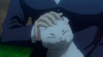  1girl animal animated animated_gif cat hizaki_chikage smile triage_x 