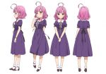  1girl gakkou_gurashi! purple_hair sakura_megumi teacher 