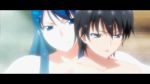  1boy 1girl animated animated_gif biting blue_eyes blue_hair grisaia_(series) grisaia_no_kajitsu grisaia_no_rakuen kazami_yuuji kusakabe_asako 