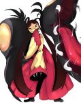  campaign claws evil_grin evil_smile fangs glowing glowing_eyes grin long_tongue looking_at_viewer mawile mega_mawile mega_pokemon nintendo no_humans pokemon pokemon_(game) red_eyes saliva smile tongue 