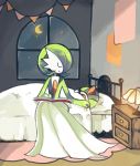  bed closed_eyes gardevoir moon no_humans pokemon ralts 