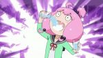  1girl animated animated_gif drinking pink_hair shinjou_kanae_(teekyuu) teekyuu water 