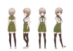  1girl gakkou_gurashi! grey_hair naoki_miki official_art school_uniform short_hair uwabaki 