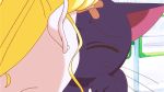  1girl animated animated_gif bishoujo_senshi_sailor_moon blonde_hair cat kiss luna_(sailor_moon) tsukino_usagi 