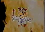  90s animated animated_gif brown_hair dancing dr._mario facial_hair fire gloves mario super_mario_bros. medic mustache nintendo pants super_mario_bros. 