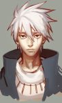  1boy face hatake_kakashi high_collar jewelry looking_at_viewer mole mole_under_mouth naruto necklace noeunjung93 scar silver_hair solo spiky_hair spoilers 