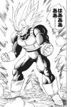  2nd_grade_super_saiyan dragon_ball dragonball_z monochrome official_art super_saiyan toriyama_akira vegeta 