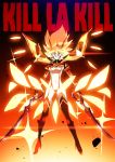  1girl alternate_form dual_wielding glowing glowing_hair kill_la_kill matoi_ryuuko scissor_blade solo tom_skender under_boob weapon 