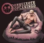  1boy blonde_hair character_name donquixote_doflamingo donquixote_pirates highres jolly_roger male_focus one_piece open_clothes open_shirt shirt solo sunglasses 