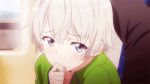  1boy animated animated_gif blinking blue_eyes face grey_hair lowres short_hair solo totsuka_saika yahari_ore_no_seishun_lovecome_wa_machigatteiru. 