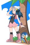  blue_eyes blue_hair hainchu hikari_(pokemon) piplup pokemon 