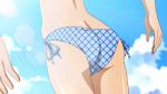  animated animated_gif ass bikini butt_crack clouds furukawa_keiko shinryaku!_ikamusume side-tie_bikini spanked spanking swimsuit 