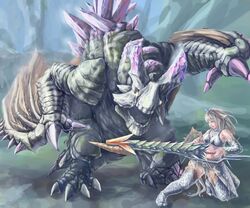  basarios doraxi highres kirin_(armor) monster_hunter monster_hunter_4 ruby_basarios 