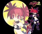 breasts demon_girl disgaea etna red_eyes redhead small_breasts tail twintails