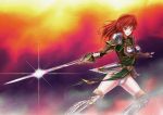  copyright_request faulds pauldrons red_eyes redhead sword uranobe 