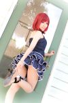  cosplay looking_at_viewer love_live!_school_idol_project miniskirt nishikino_maki panties pantyshot photo redhead shimotsuki_sato skirt underwear 