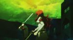  1boy 1girl animated animated_gif iori_junpei kirijou_mitsuru persona persona_3 redhead sword 