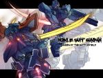  atsushi/hao blue_destiny_01 efreet_custom energy_sword gundam gundam_side_story:_the_blue_destiny mecha shield sword weapon 