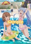  2girls bikini kamijou_touma lowres misaka_mikoto multiple_girls swimsuit to_aru_kagaku_no_railgun to_aru_majutsu_no_index 