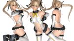  blonde_hair blue_eyes dead_or_alive dead_or_alive_5 glasses marie_rose twintails white_background 