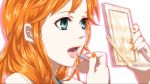  high_school_girls lipstick makeup nami_(one_piece) one_piece orange_hair parody 