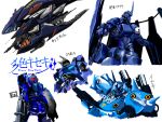  80s blue blue_destiny_01 crossover gun gundam gundam_0080 gundam_side_story:_the_blue_destiny highres jolt_(transformers) kampfer_(mobile_suit) kurogane_no_linebarrel mecha original shield transformers vardant weapon zenmai_iguana 