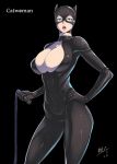  ao_madou-shi batman_(series) bodysuit breasts catwoman dc_comics large_breasts lipstick makeup shiny shiny_skin thick_lips 