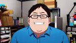  1boy 1girl animated animated_gif glasses kinoshita_seiichi miyamori_aoi shirobako 