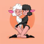  2girls leggy_lamb multiple_girls sheep_girl tagme yuri 