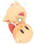  1boy blue_eyes blush crossover crying jigglypuff kirby kirby_(series) nintendo no_humans open_mouth pokemon simple_background super_smash_bros. tears white_background 