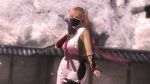  1girl breasts cosplay dead_or_alive dead_or_alive_5 honoka_(doa) ninja pink_hair 