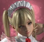  3d blonde_hair blue_eyes dead_or_alive dead_or_alive_5 highres maid marie_rose twintails 