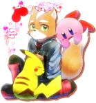  fox_mccloud furry heart kirby kirby_(series) nintendo no_humans pikachu pokemon star_fox super_smash_bros. valentine 