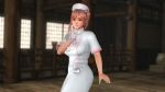  1girl breasts dead_or_alive gloves honoka_(doa) nurse pink_hair 