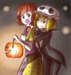  alternate_costume halloween_costume highres jack-o&#039;-lantern maribel_hearn peroponesosu. tagme touhou usami_renko 