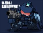  blue_destiny_01 character_name chibi gun gundam gundam_side_story:_the_blue_destiny mecha shield weapon 