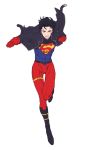  1boy bodysuit dc_comics jacket kon-el male_focus s_shield simple_background superboy superman_(series) 
