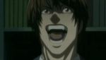  ahegao animated animated_gif death_note laughing lowres smile staring tagme yagami_light 