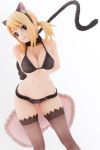  1girl bent_over blonde_hair breasts cat_ears cat_tail cleavage fairy_tail figure large_breasts lucy_heartfilia navel photo smile solo tail 
