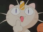  animated animated_gif cat meowth no_humans pokemon pokemon_(anime) solo 