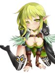  boots breasts cleavage elf elsword highres large_breasts long_hair pointy_ears rena_(elsword) tagme thigh-highs thigh_boots 