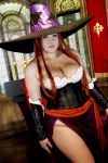  1girl asian breasts chouzuki_maryou cosplay dragon&#039;s_crown hat hips large_breasts photo plump redhead solo sorceress sorceress_(dragon&#039;s_crown) sorceress_(dragon&#039;s_crown)_(cosplay) staff stained_glass thick_thighs thighs wide_hips witch_hat 