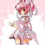  dd_(artist) doll_joints female pink_hair red_eyes ribbon schmetterling solo thigh-highs thighhighs twintails 