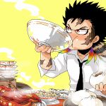  :3 black_hair cute eat eating food hungry katekyo_hitman_reborn varia xanxus 